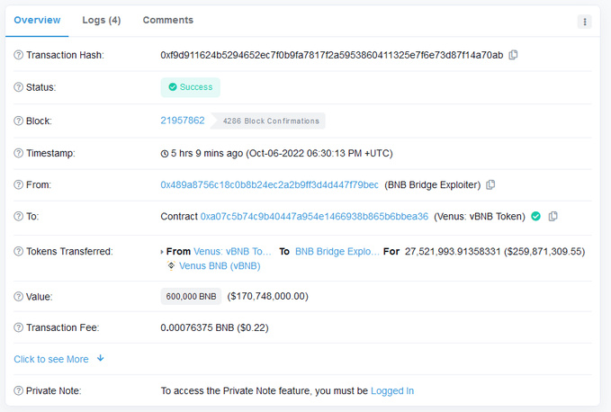 解析:约5.66亿美元BNB被盗全过程