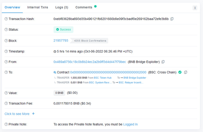 解析:约5.66亿美元BNB被盗全过程